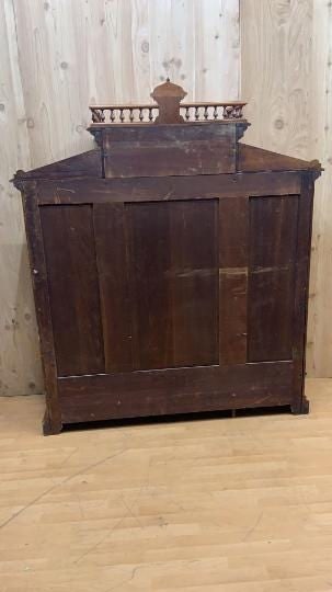 Antique Victorian Eastlake Walnut Bookcase Display Case - 6