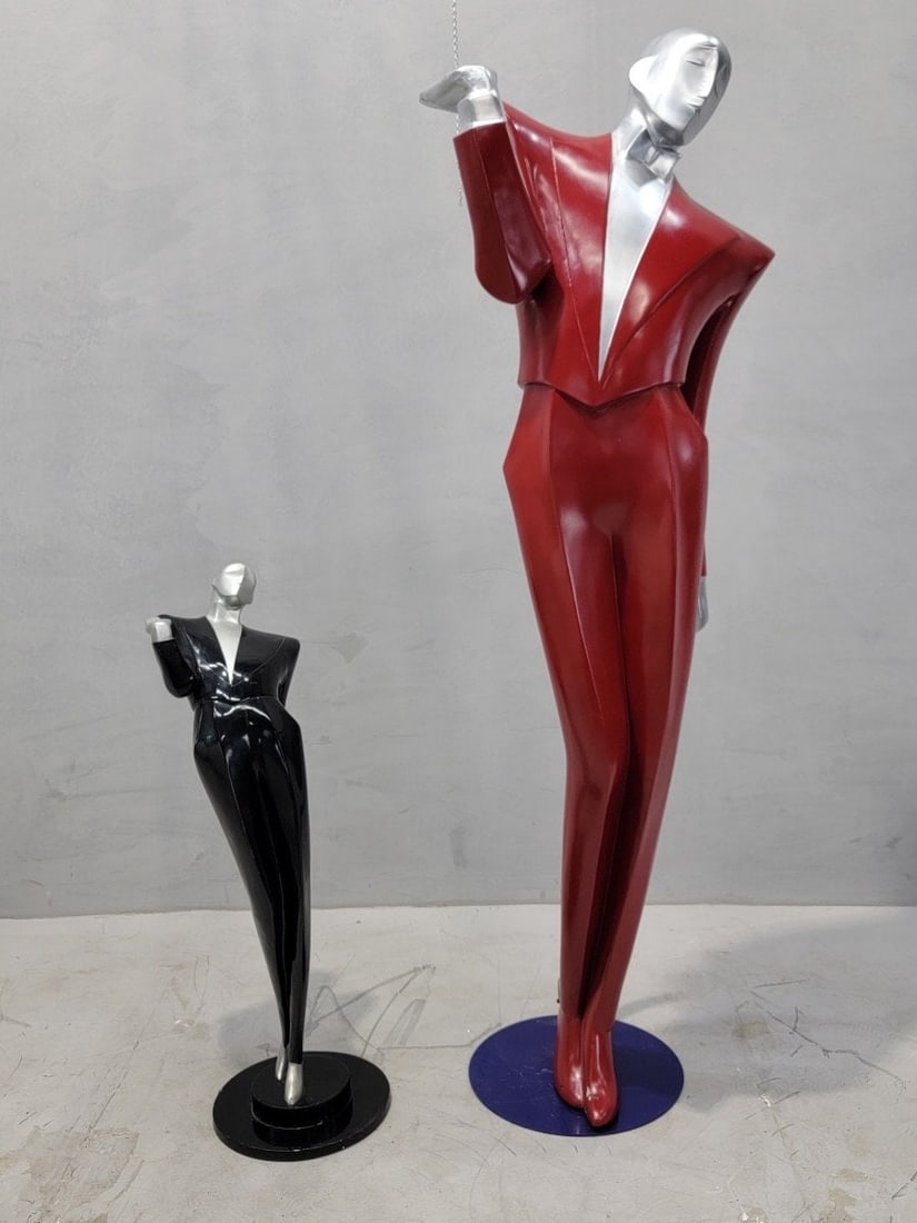 Vintage English Art Deco Revival Chrome & Resin LeGarcon Mannequin by Lindsey Balkweill - 4
