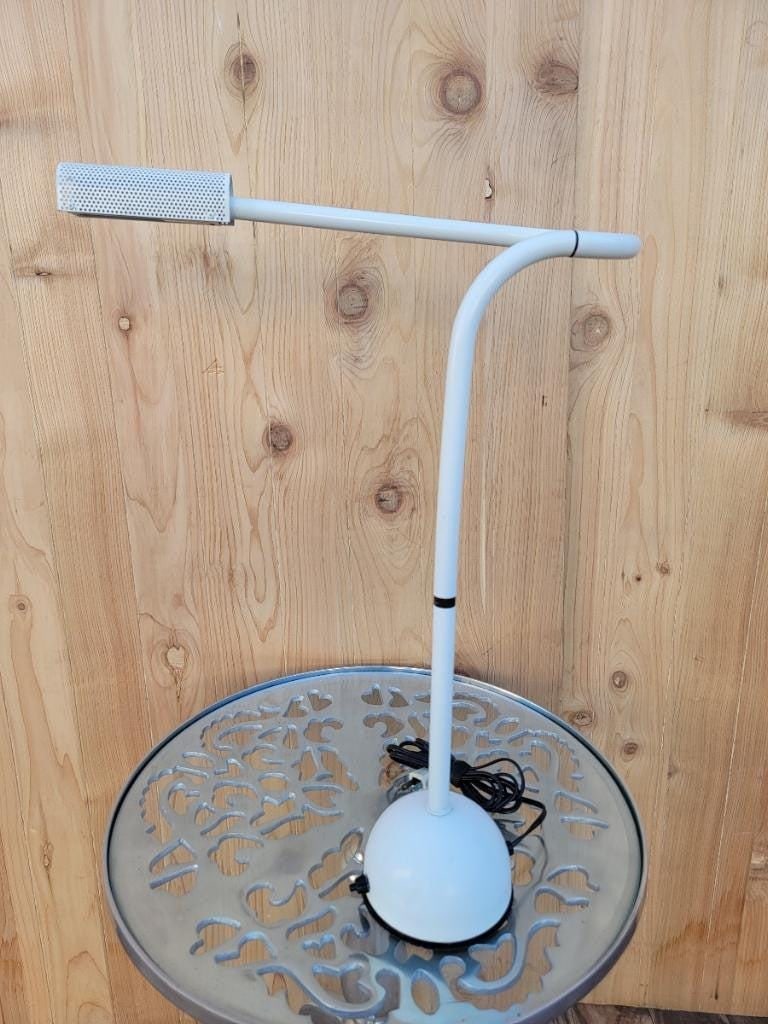 Mid Century Modern White Table Lamp Stringa by Hans Ansems for Luxo Italiana - 3