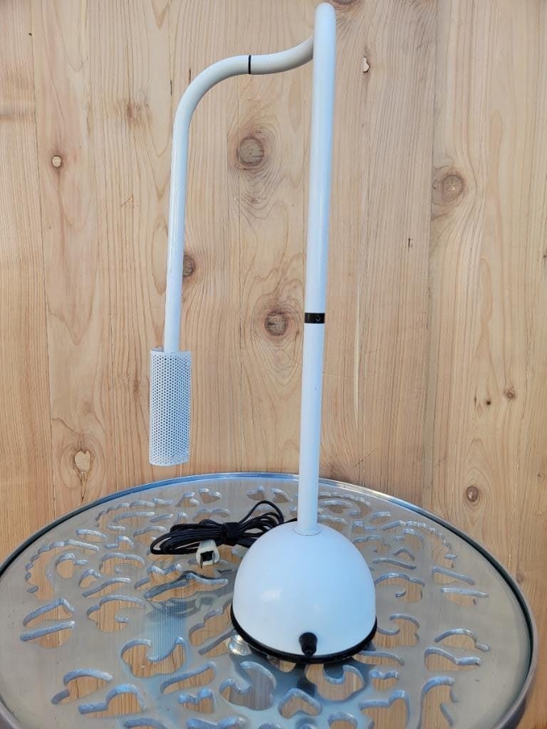 Mid Century Modern White Table Lamp Stringa by Hans Ansems for Luxo Italiana - 5
