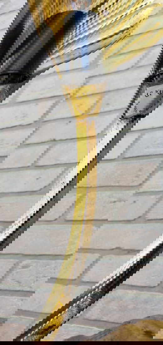 Mid Century Modern Italian Brass Double Leaf Desk Lamp by Carlo Giorgi & Tommaso Barbi - 10