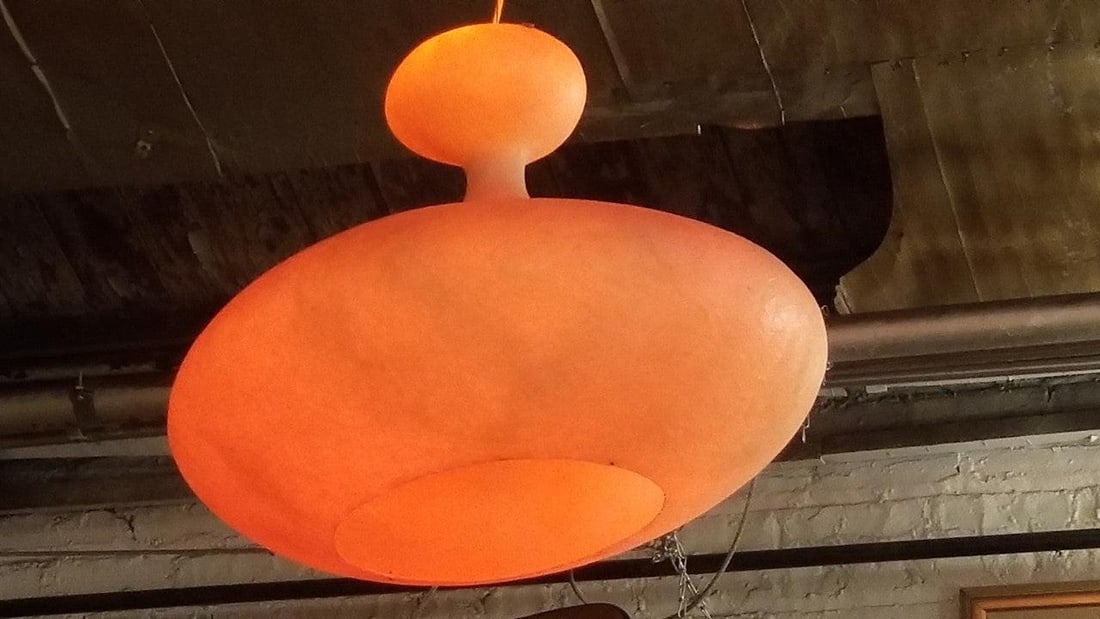 Mid Century Modern The Kundalini E.T.A. Sat Suspended Hanging Pendant Lamp by Guglielmo Berchicci - 7