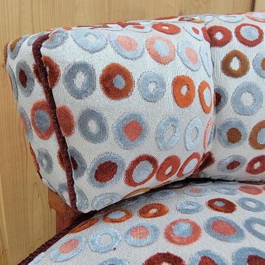 Mid Century Modern Atomic Barrel Back Club Chairs Newly Reupholstered - Pair - 9