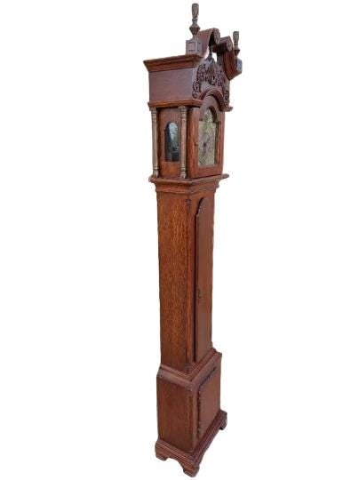 Vintage Traditional Grandmother Tall Floor Case Clock by Banks, Coldstone Co. - 5