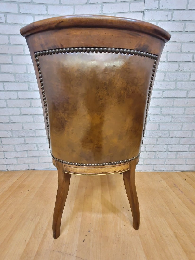 Vintage Regency Style Scoop Back Mahogany Dining Chair - Set of 6 - 8