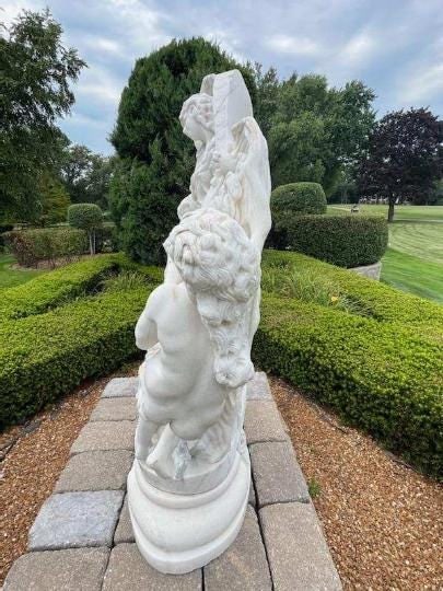 Antique Italian White Carrara Marble Sculpture After "Toilette De Vénus" After Louis-Simon - 6