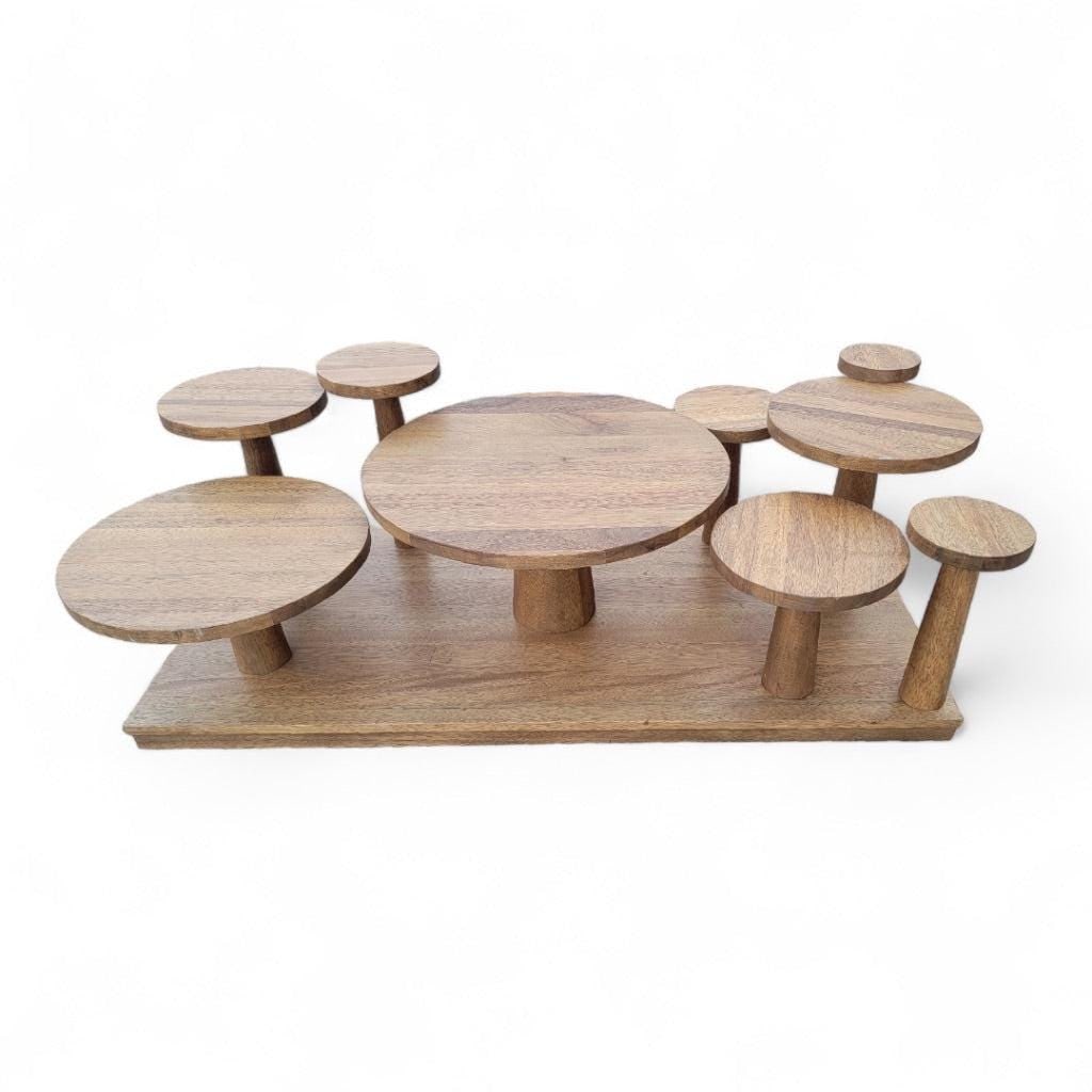 Modern Geometric Dark Walnut Anvil Coffee Table by Noir - 3