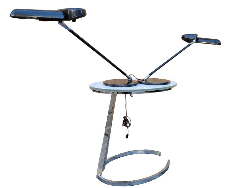 Postmodern Bruno Gecchelin for Arteluce Adjustable Desk Lamp ‘Ring’ - Pair - 2