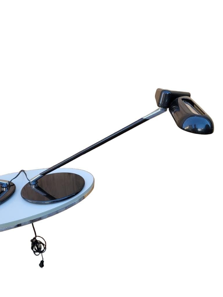 Postmodern Bruno Gecchelin for Arteluce Adjustable Desk Lamp ‘Ring’ - Pair - 5