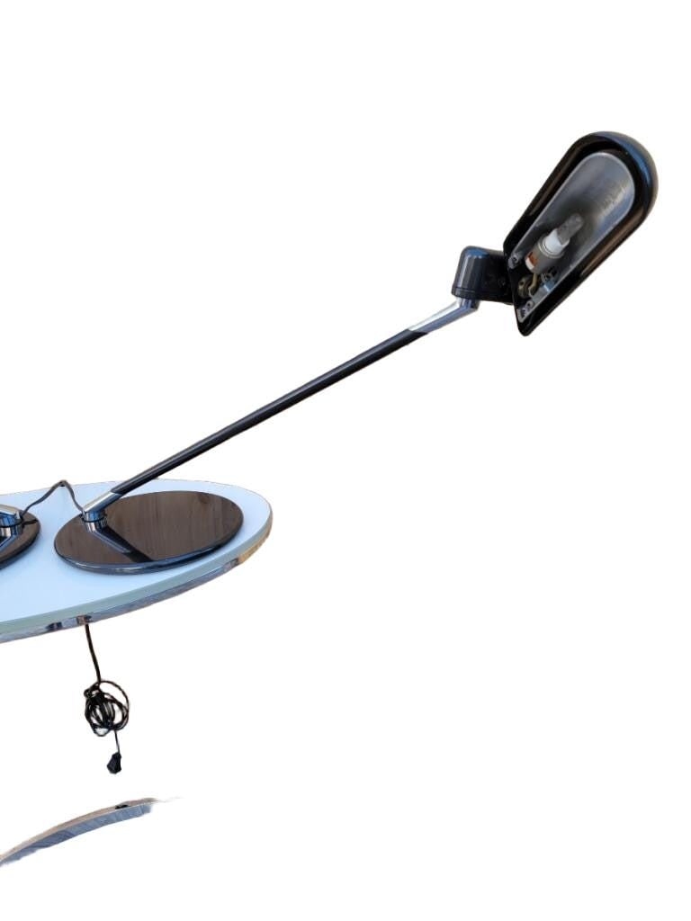 Postmodern Bruno Gecchelin for Arteluce Adjustable Desk Lamp ‘Ring’ - Pair - 6