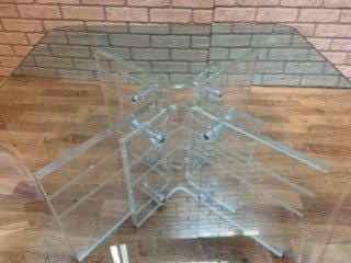 Hollywood Regency Glass and Lucite Coffee Table - 8