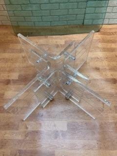 Hollywood Regency Glass and Lucite Coffee Table - 9