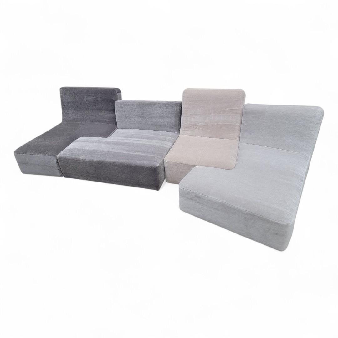 Ligne Roset Confluences by Philippe Nigro, Set of 4 Elements Sectional Sofa Newly Reupholstered in - 8