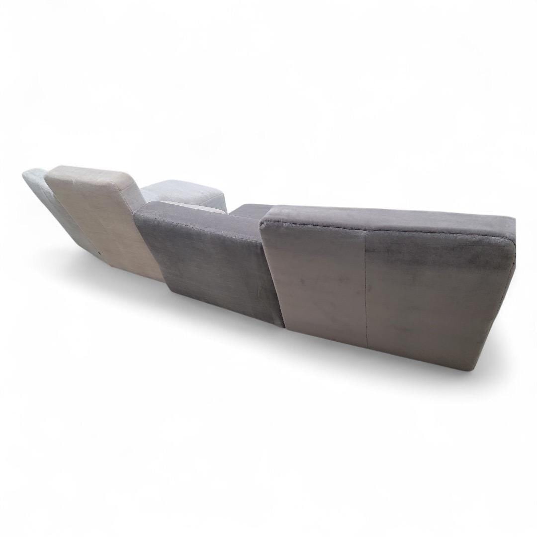 Ligne Roset Confluences by Philippe Nigro, Set of 4 Elements Sectional Sofa Newly Reupholstered in - 9