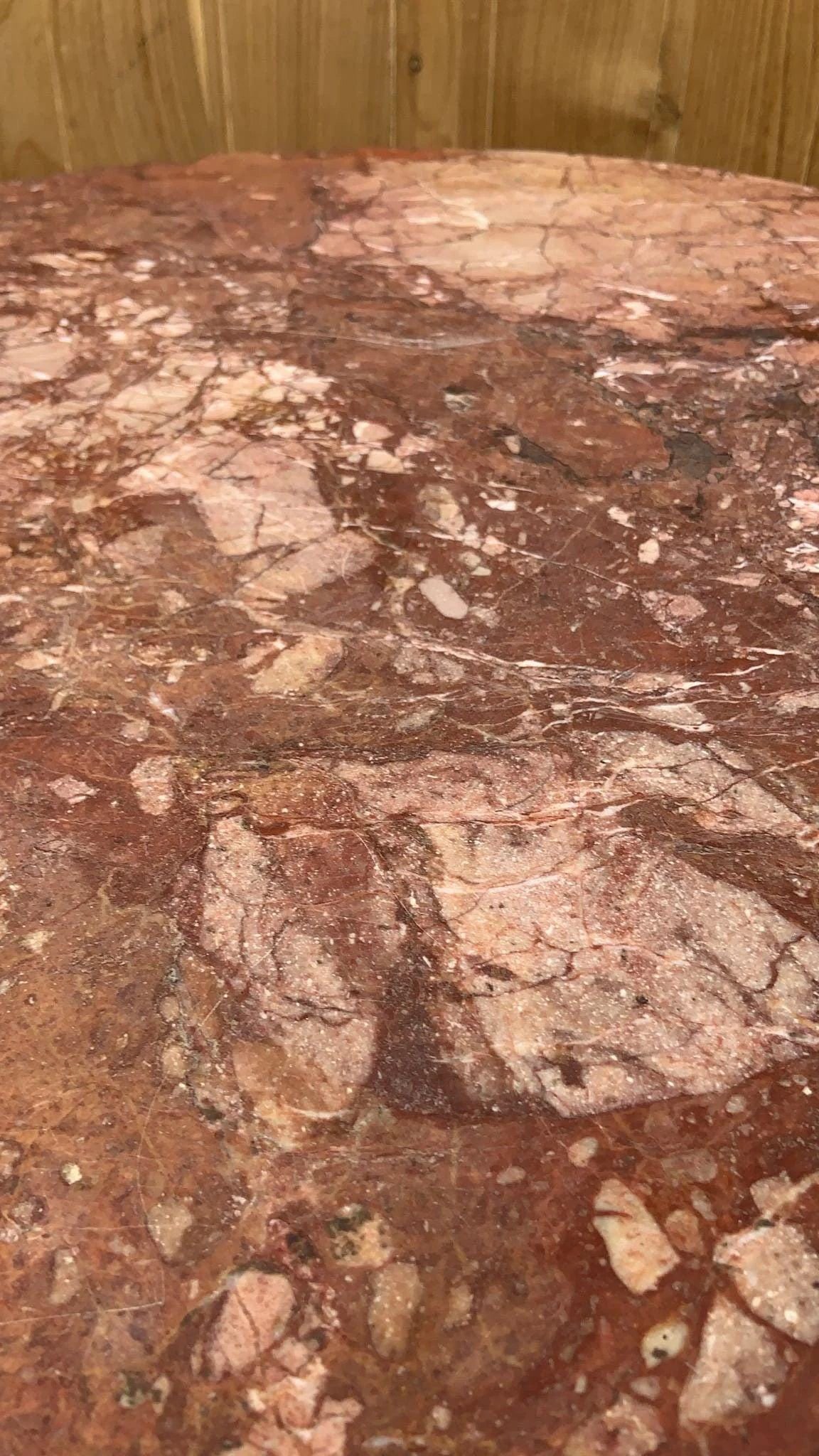 Antique Neoclassical Cast Iron Marble Top English Pub Table - 4