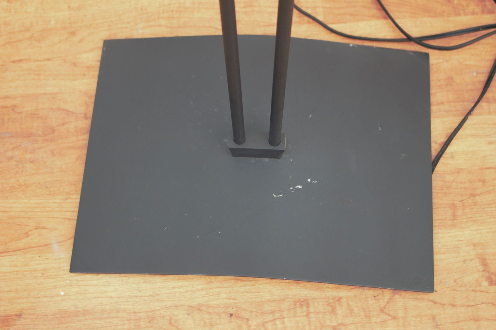 Mid Century Modern Black Iron Floor Lamp with Shade - 7