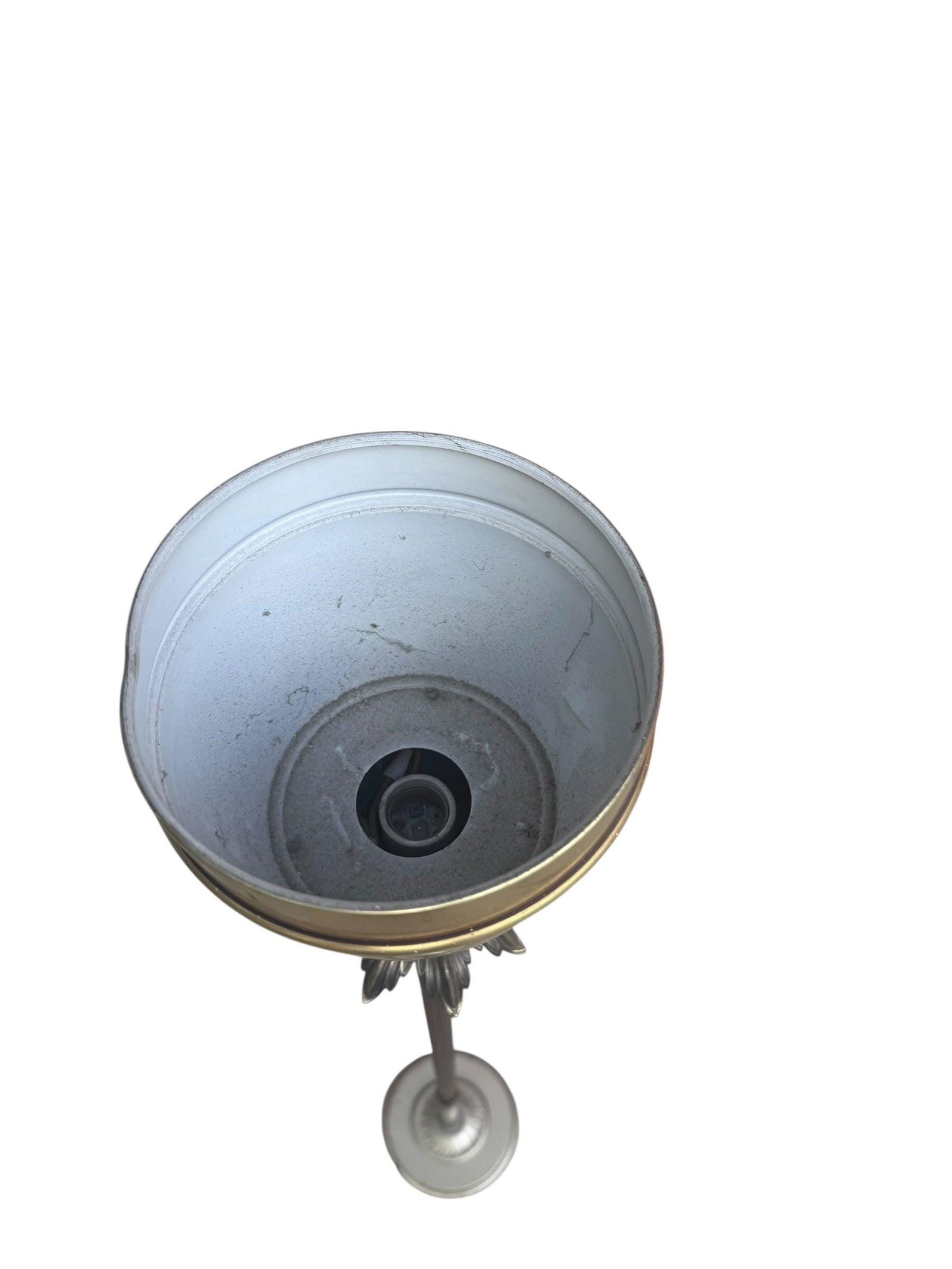 hold - Hollywood Regency Brass Uplight Torchiere Floor Lamp - Pair - 7