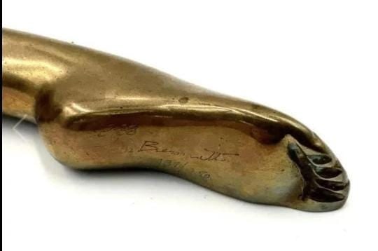 Vintage Tom Bennett "Autumn" Bronze Female Dancer Sculpture - 5