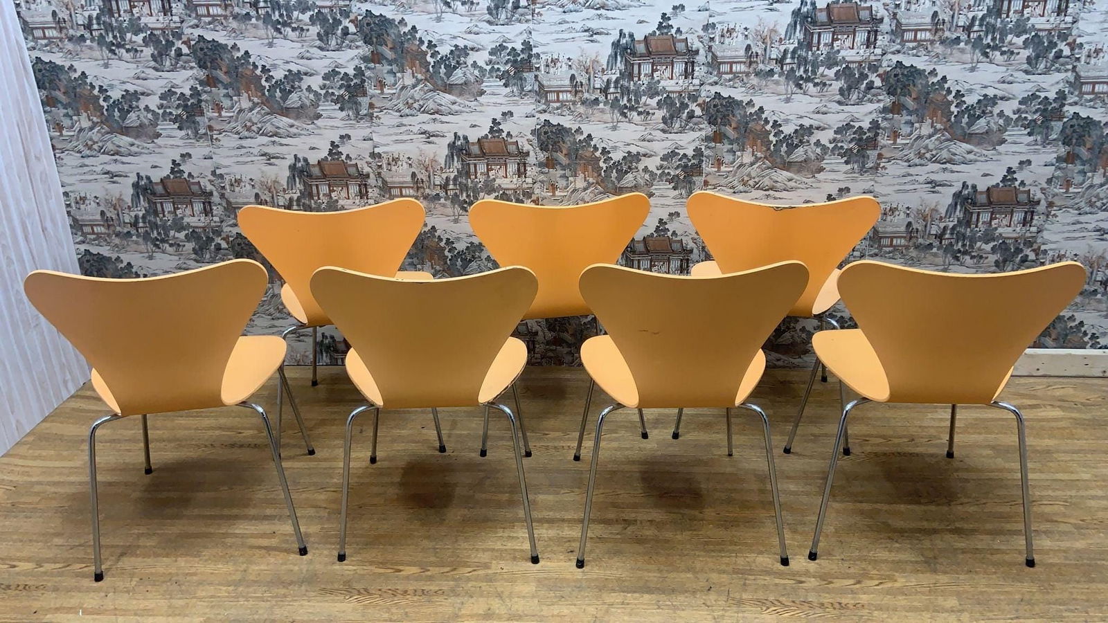 Mid Century Modern Arne Jacobsen For Fritz Hansen Series 7 Chairs - Set of 7 - 5