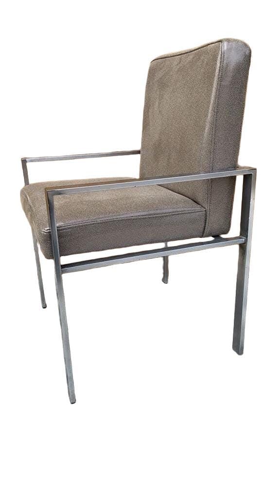 Mid Century Modern Harvey Probber Style Chairs Newly Reupholstered in Leather- Pair - 3