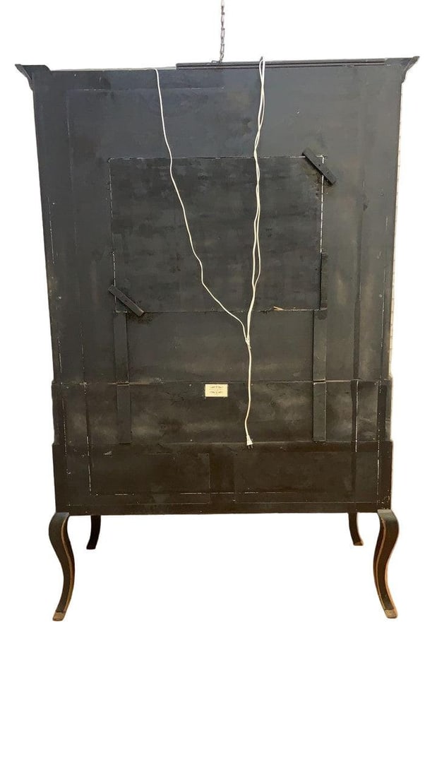 Vintage Louis XV Style Minton Spidell Drop-Front Hand Painted Secretary Cabinet - 5