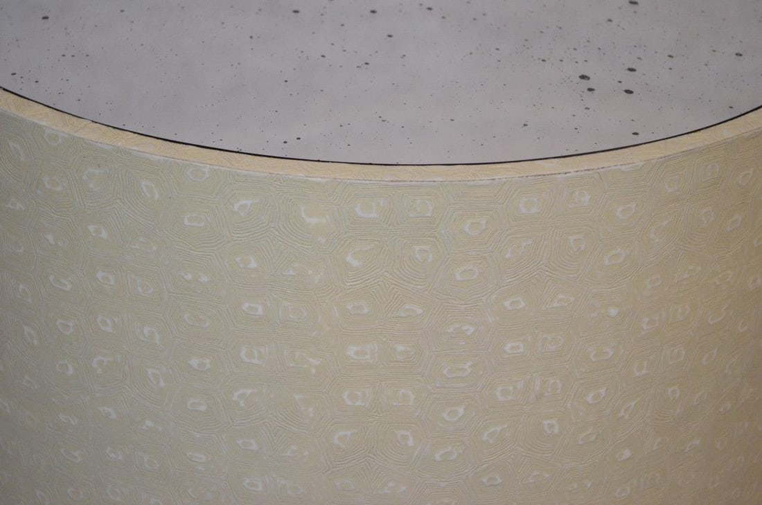 Made Goods Jordan Side Table in Cream Faux Turtle - 5