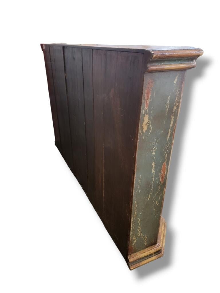 Antique French Country Hand Painted Floral Motif Sideboard/Credenza - 6