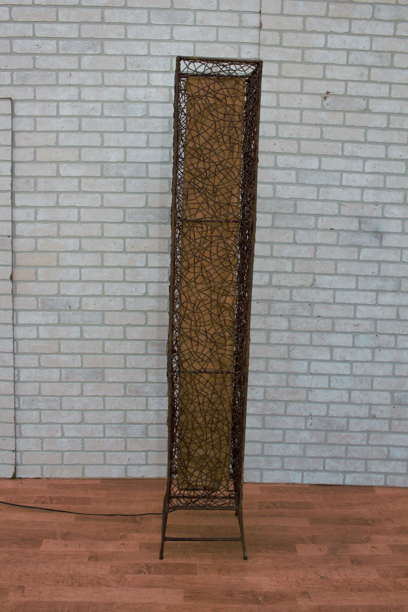 Mid Century Modern Italian Rattan Floor Lamp - 2