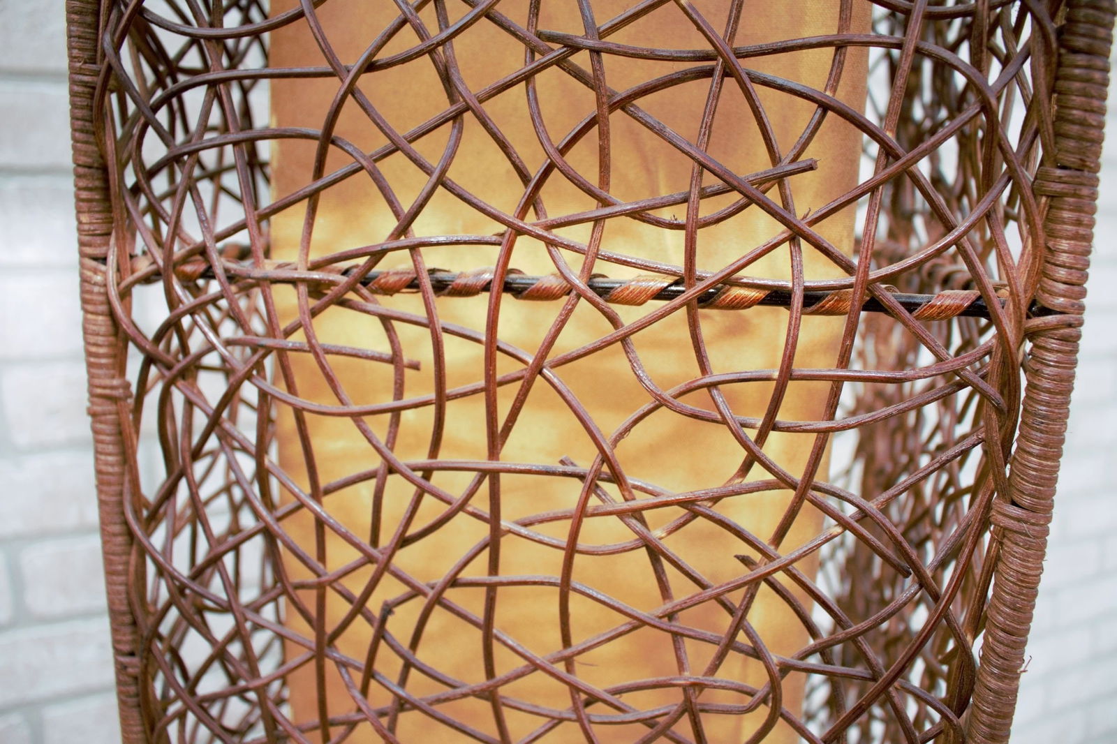 Mid Century Modern Italian Rattan Floor Lamp - 8