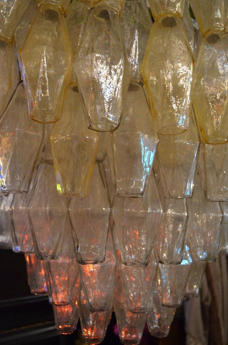 Vintage Modern Italian Glass Chandelier by Carlo Scarpa for Venini - 4