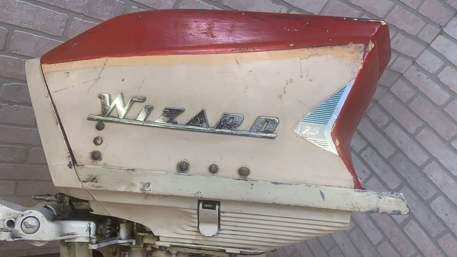 Vintage Wizard Boat Motor - 4