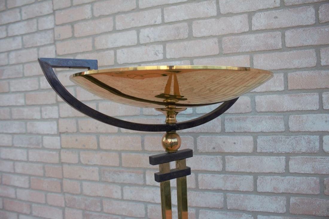 Mid Century Relco Milano Italy Torchiere Brass Floor Lamp - 6
