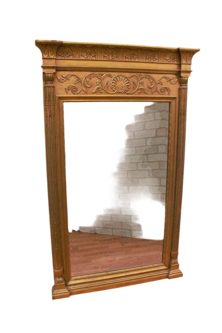 Hollywood Regency Henredon Brass Wall Mirror (1 of 9)