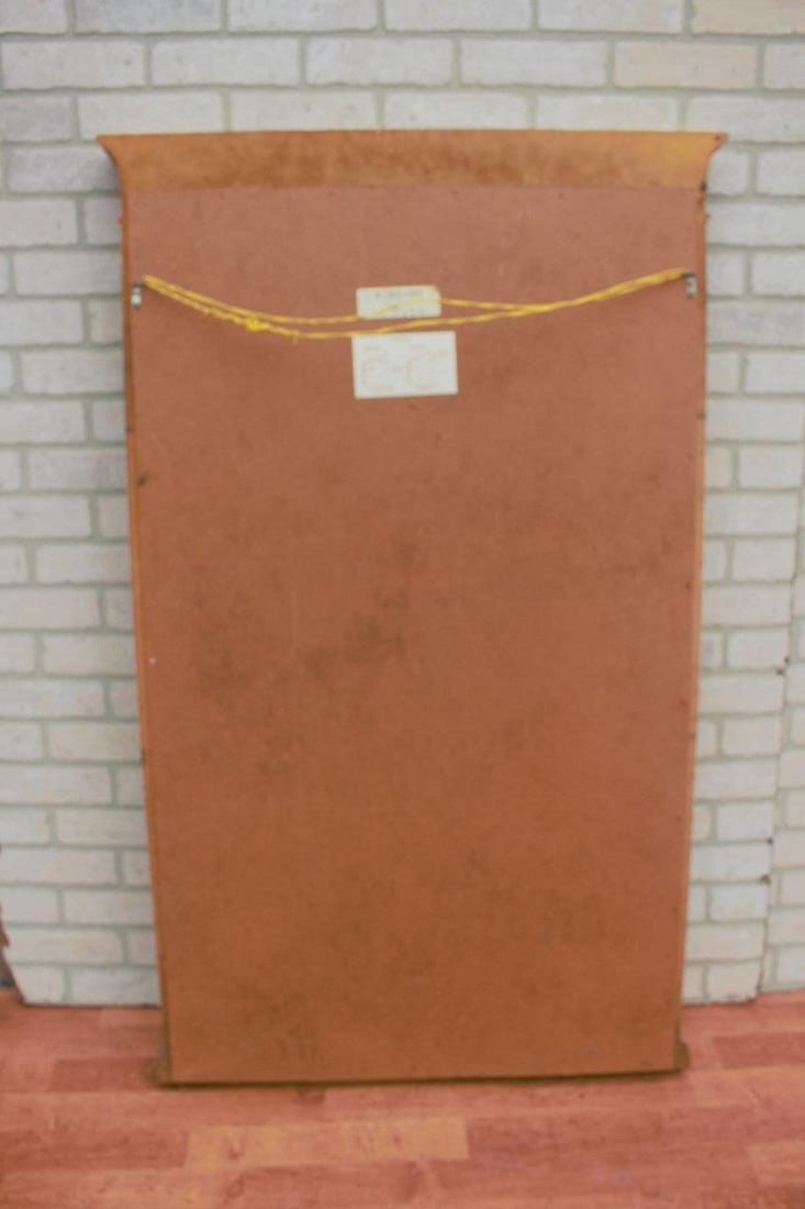 Hollywood Regency Henredon Brass Wall Mirror - 3