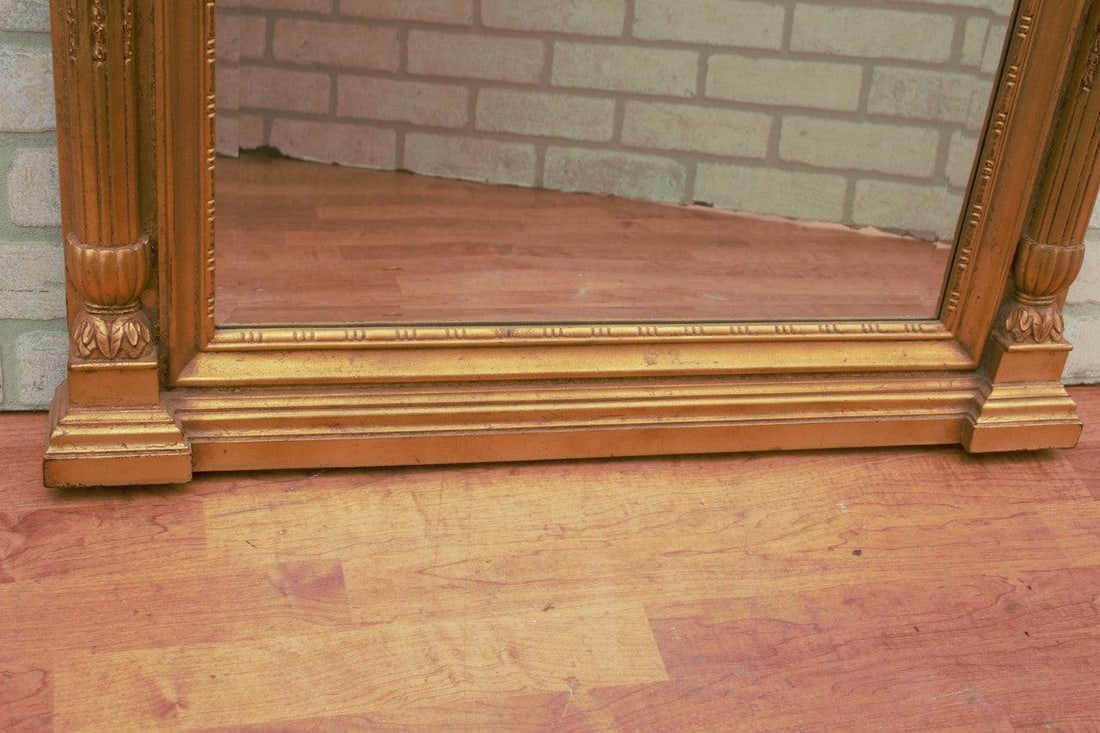 Hollywood Regency Henredon Brass Wall Mirror - 4