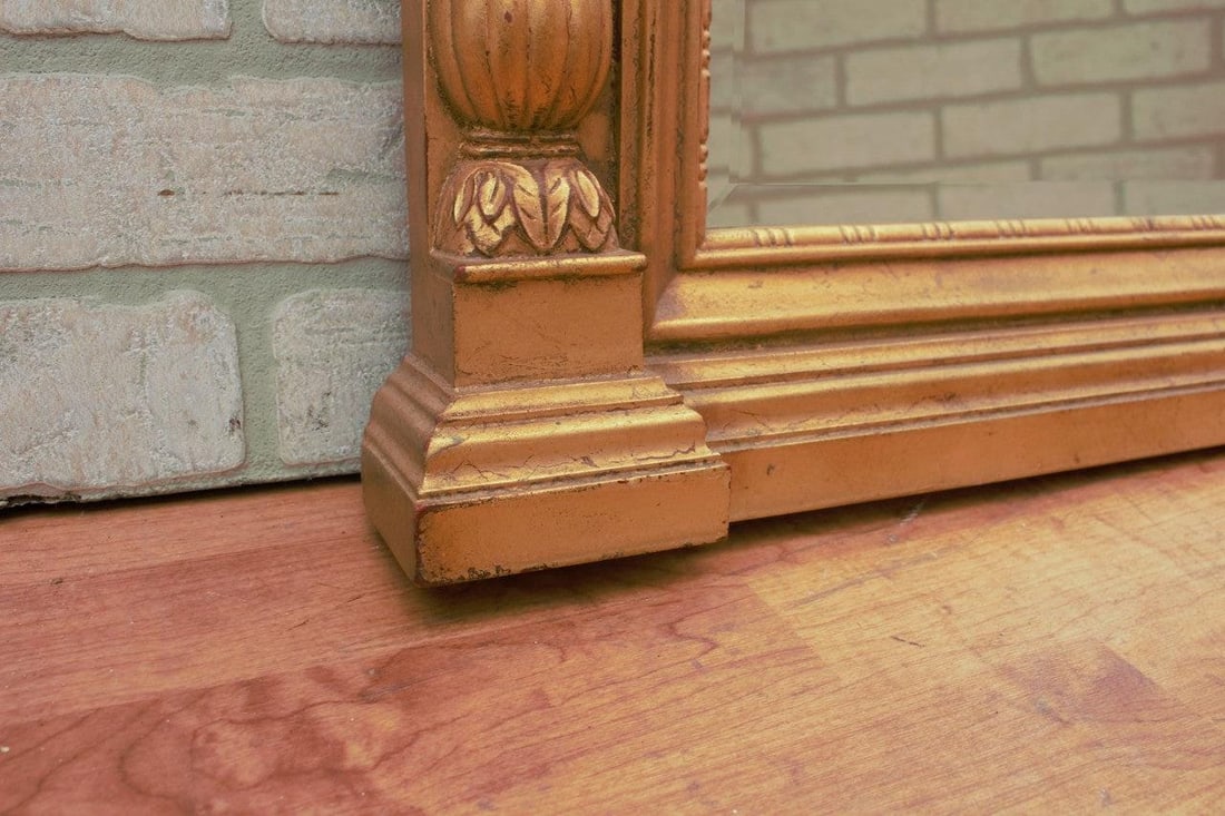 Hollywood Regency Henredon Brass Wall Mirror - 6