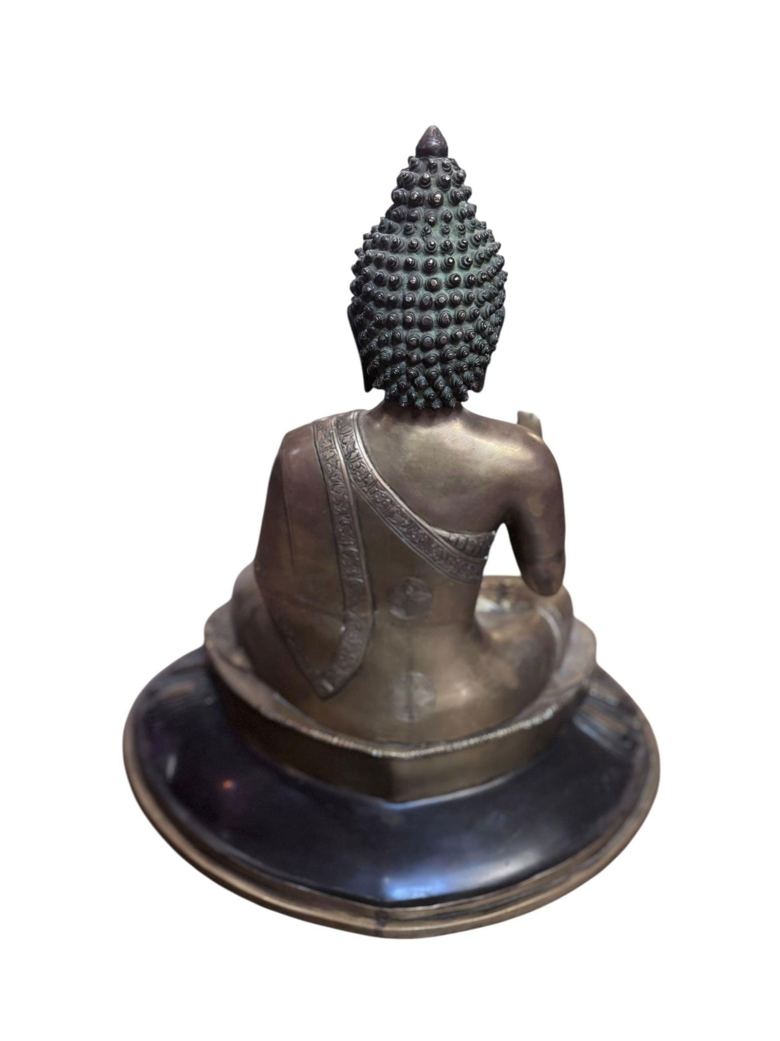 Vintage Imported Tibetan Zen Temple Buddha Statue - 7