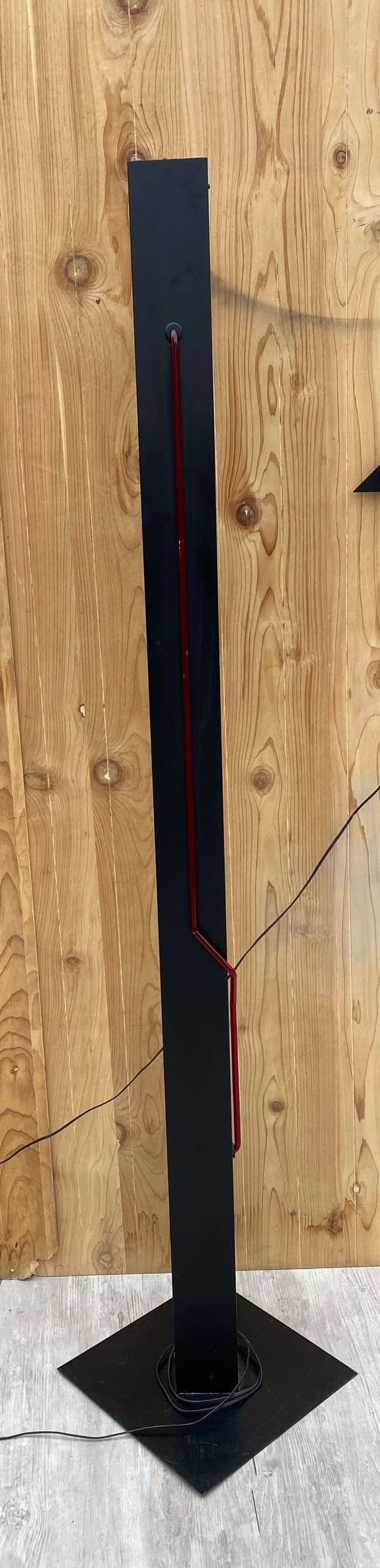 Postmodern Rudi Stern Sculpture & Torchiere Lamp Let There Be Neon - 3