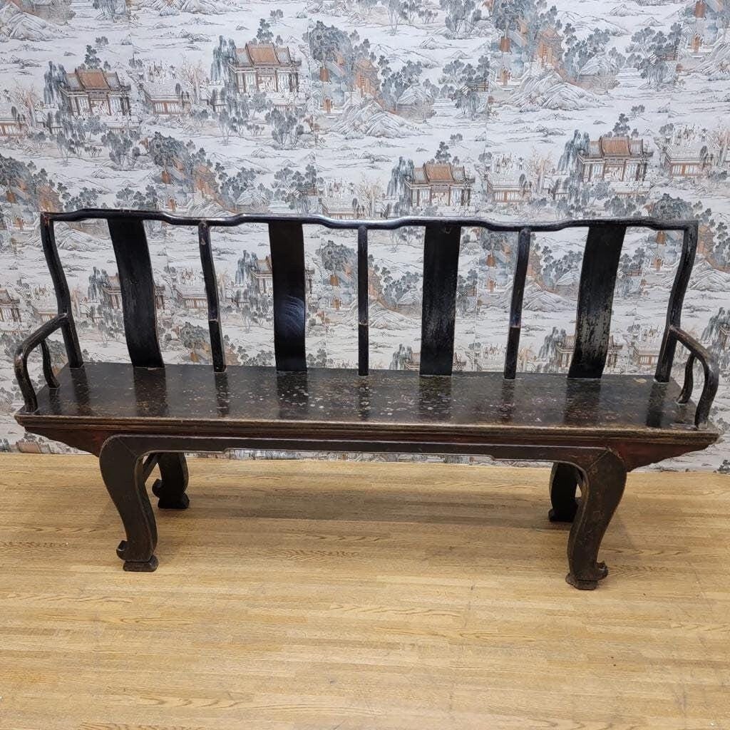 Vintage Shanxi Province Elm Bench - 3