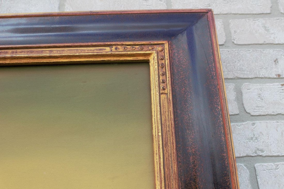 Vintage Mona Lisa Oil Painting in a Frame - 5