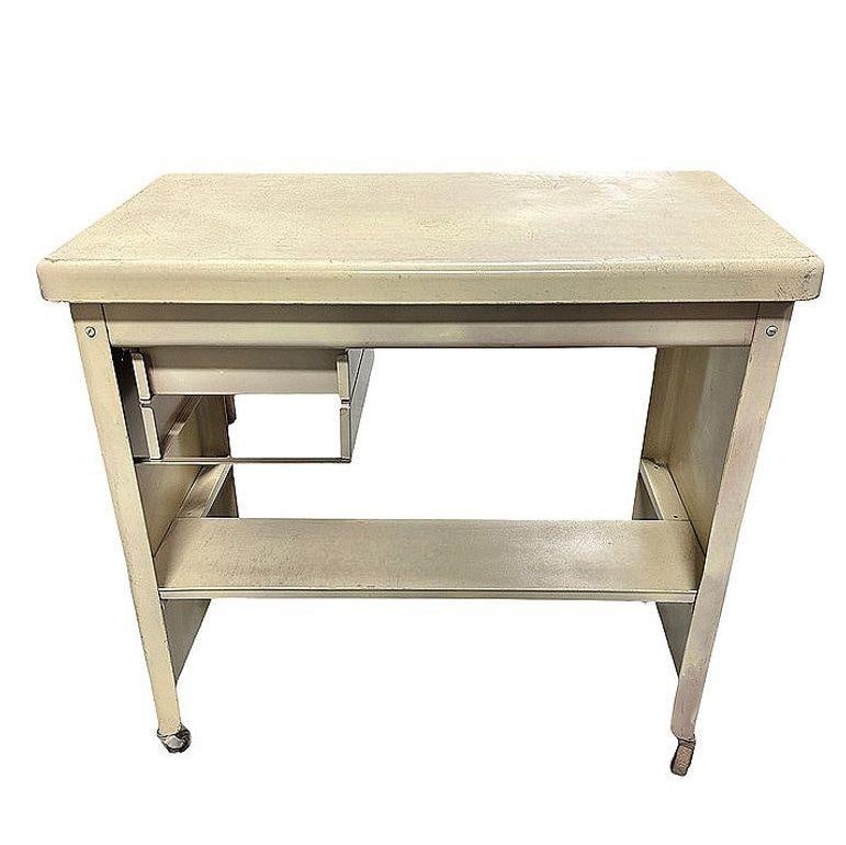 Mid-Century Rolling Tanker Work Task Desk by Cole Steel - 4