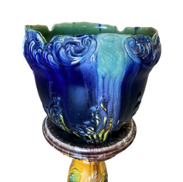 Robinson Ransbottom Pottery Jardiniere Planter & Pedestal - 10