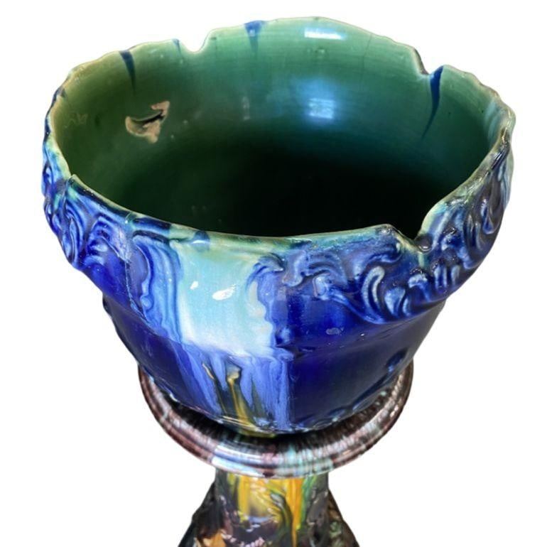 Robinson Ransbottom Pottery Jardiniere Planter & Pedestal - 13