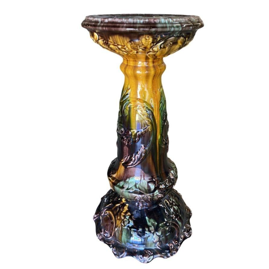 Robinson Ransbottom Pottery Jardiniere Planter & Pedestal - 17