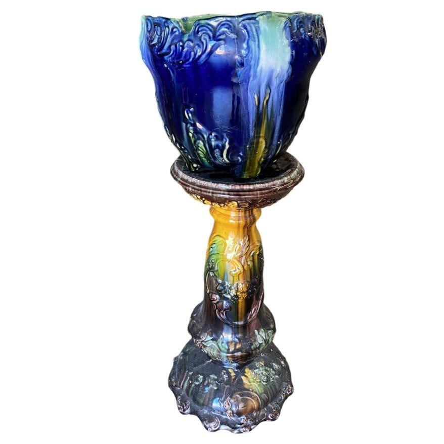 Robinson Ransbottom Pottery Jardiniere Planter & Pedestal - 9