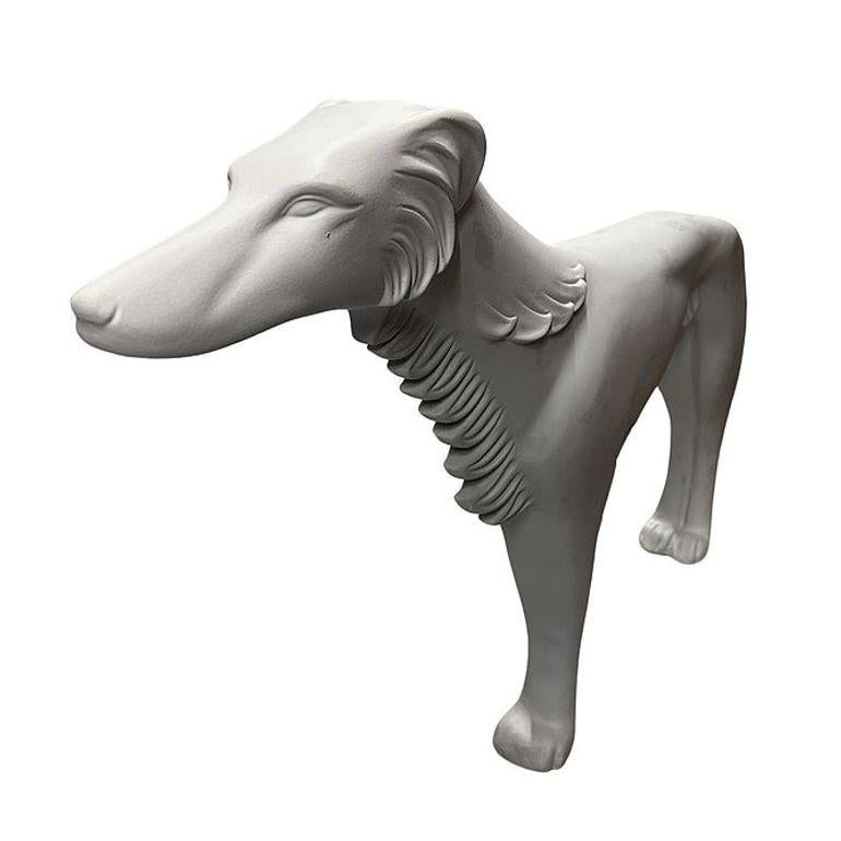 Life-Size Art Deco Styled Fiberglass Borzoi Russian Hunting Hound Dog Statue - 19