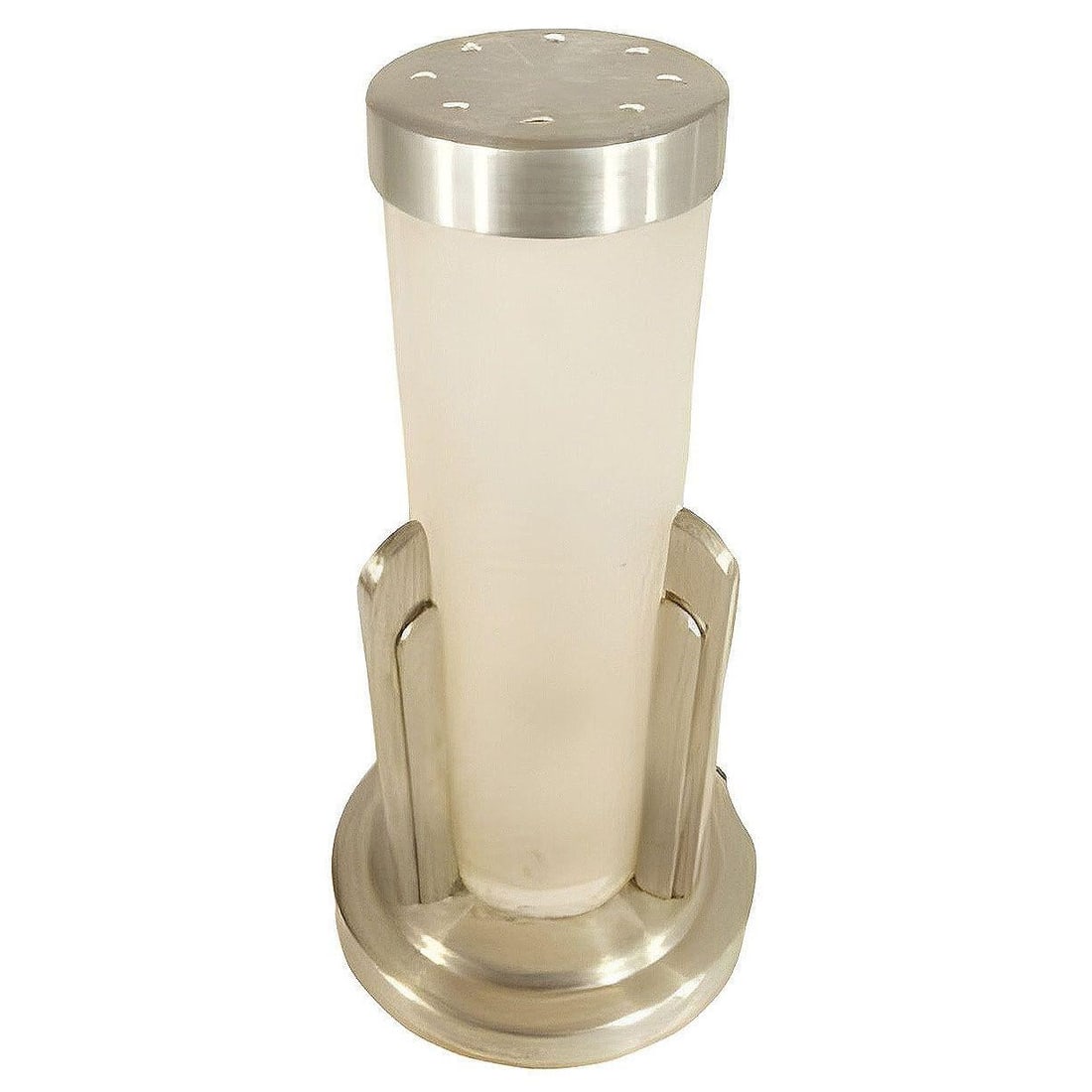 Streamline Machined Aluminum Cylinder Café Table Lamp Pair by Saturn Lighting - 4