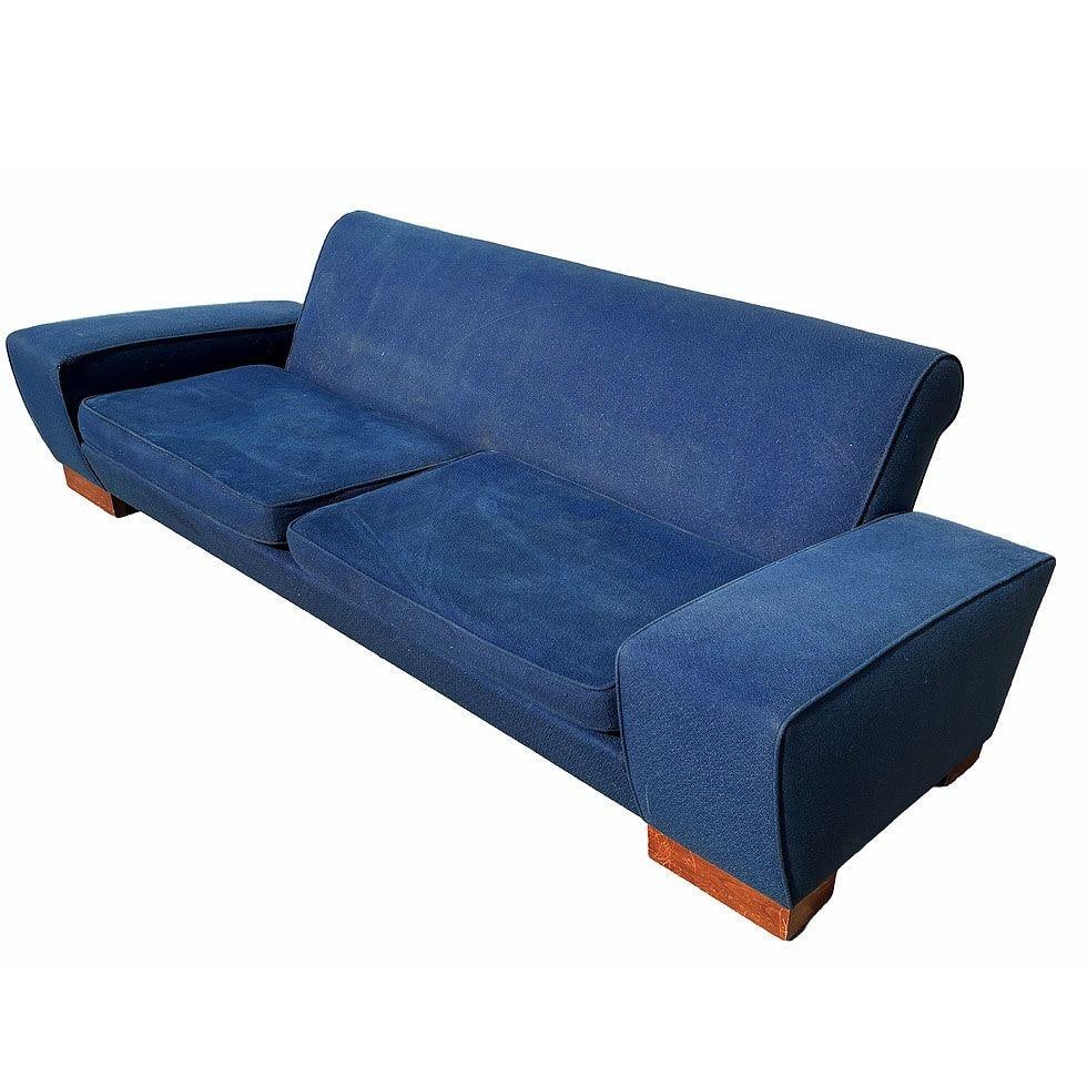 Art Deco Speed Arm Geometric Sofa by Paul Frankl - 16