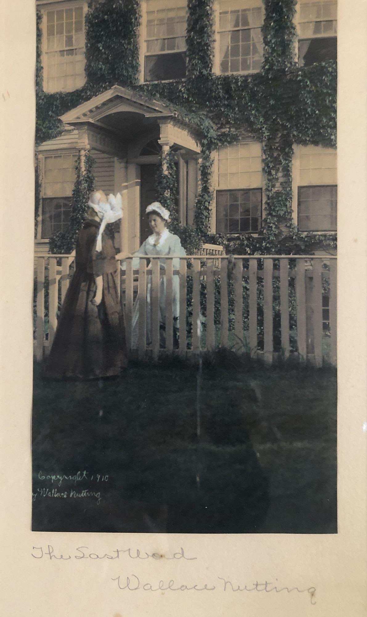 Wallace Nutting Signed "The Last Word" Hand Colored Photo Lithograph - 19