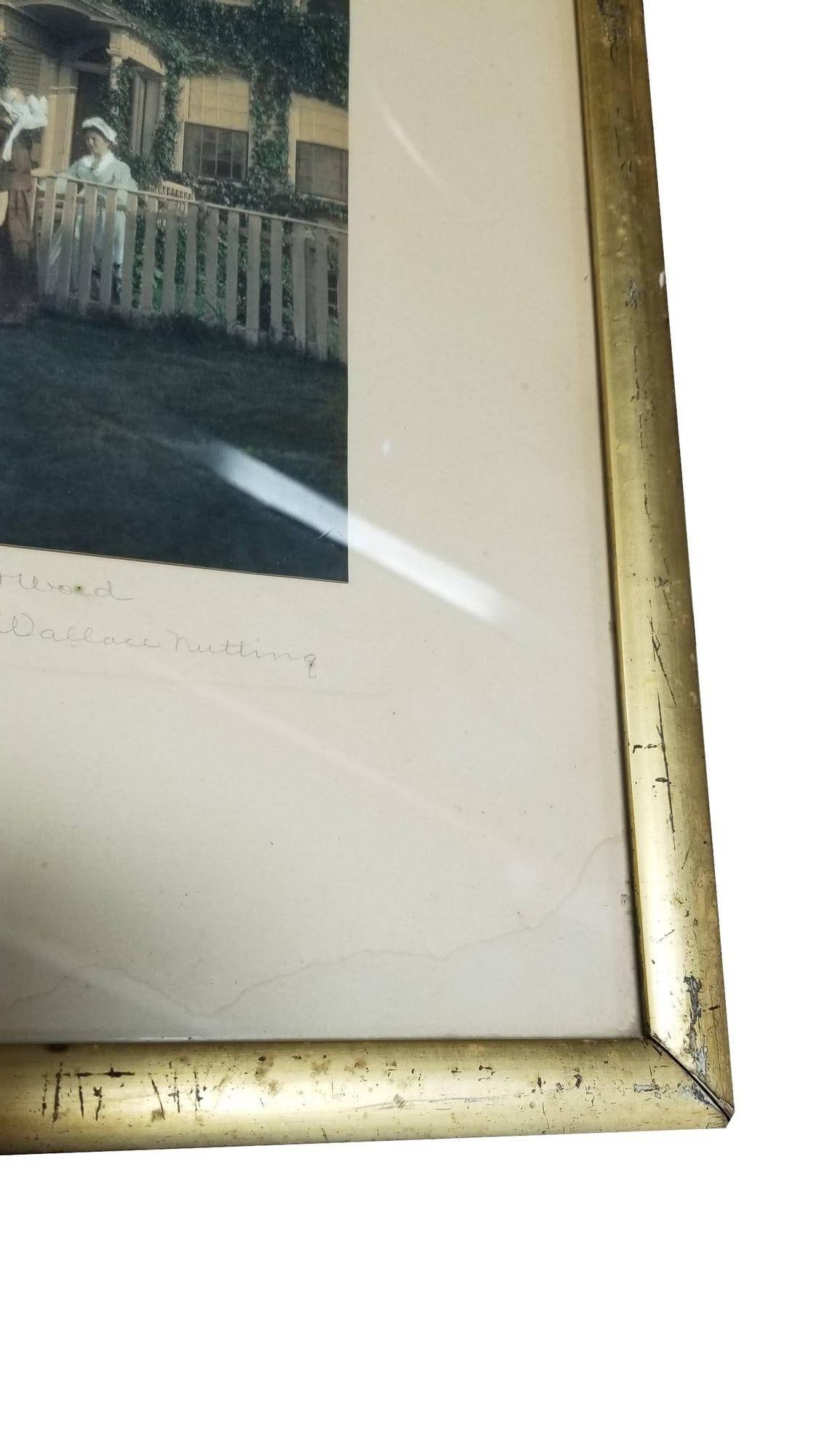 Wallace Nutting Signed "The Last Word" Hand Colored Photo Lithograph - 3